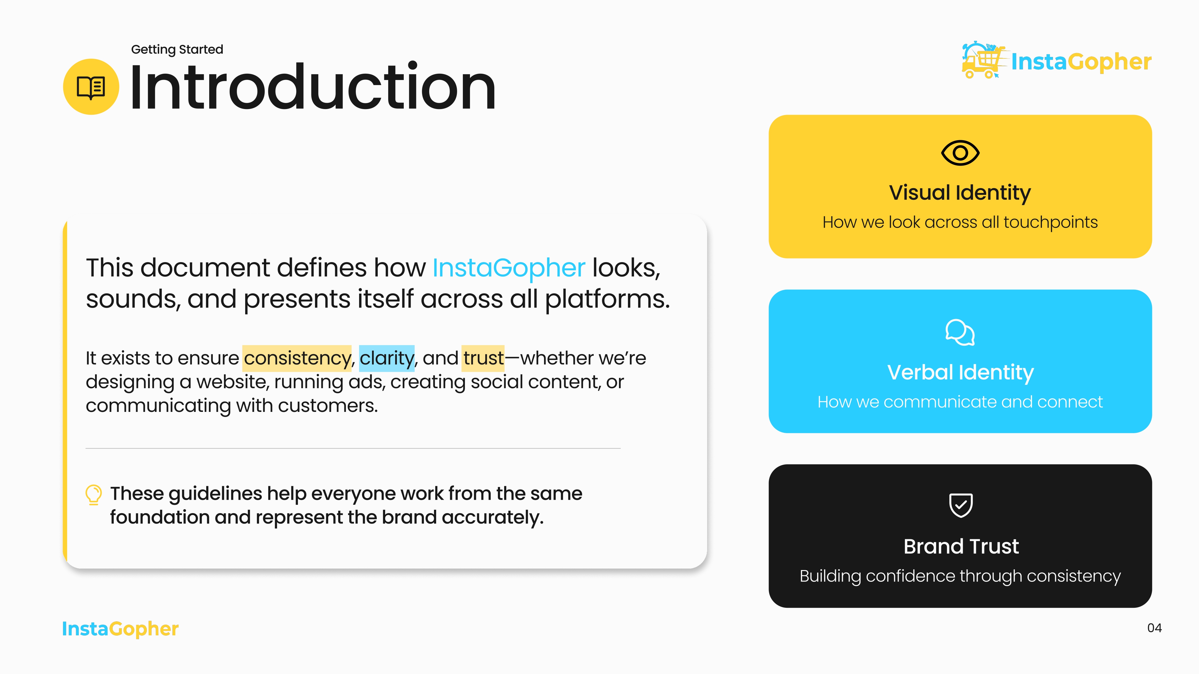 InstaGopher — Brand Guidelines — view 4